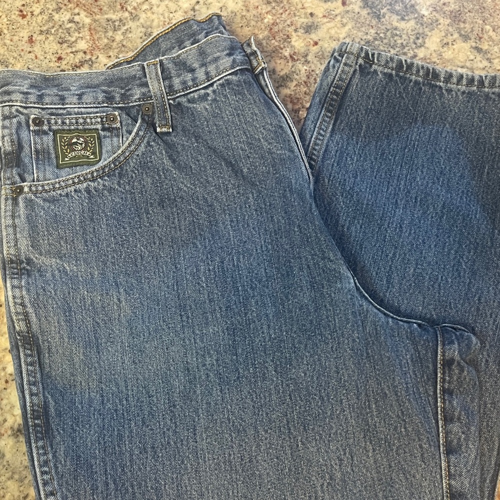 Cinch Classic Blue Denim Jeans MEN'S GREEN LABEL RIGID - DARK STONE size 38x32